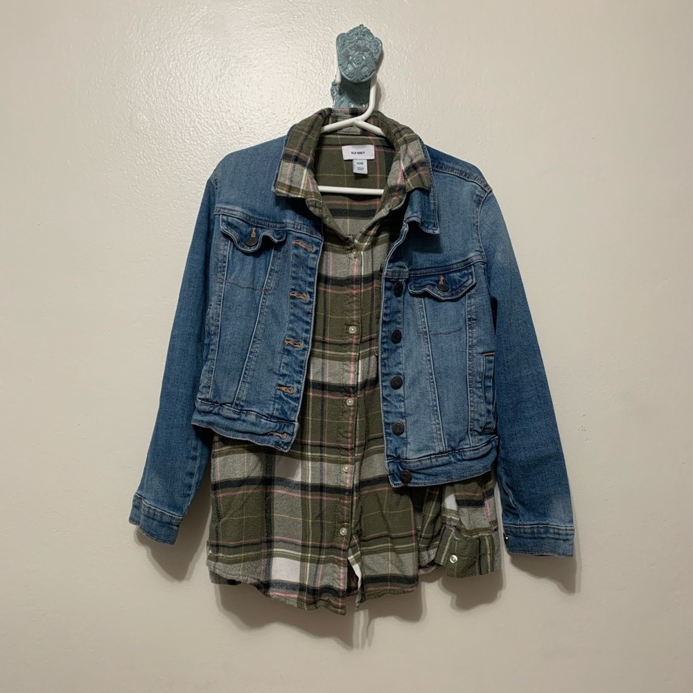 Old Navy Flannel and Jean Jacket 💋bundle💋